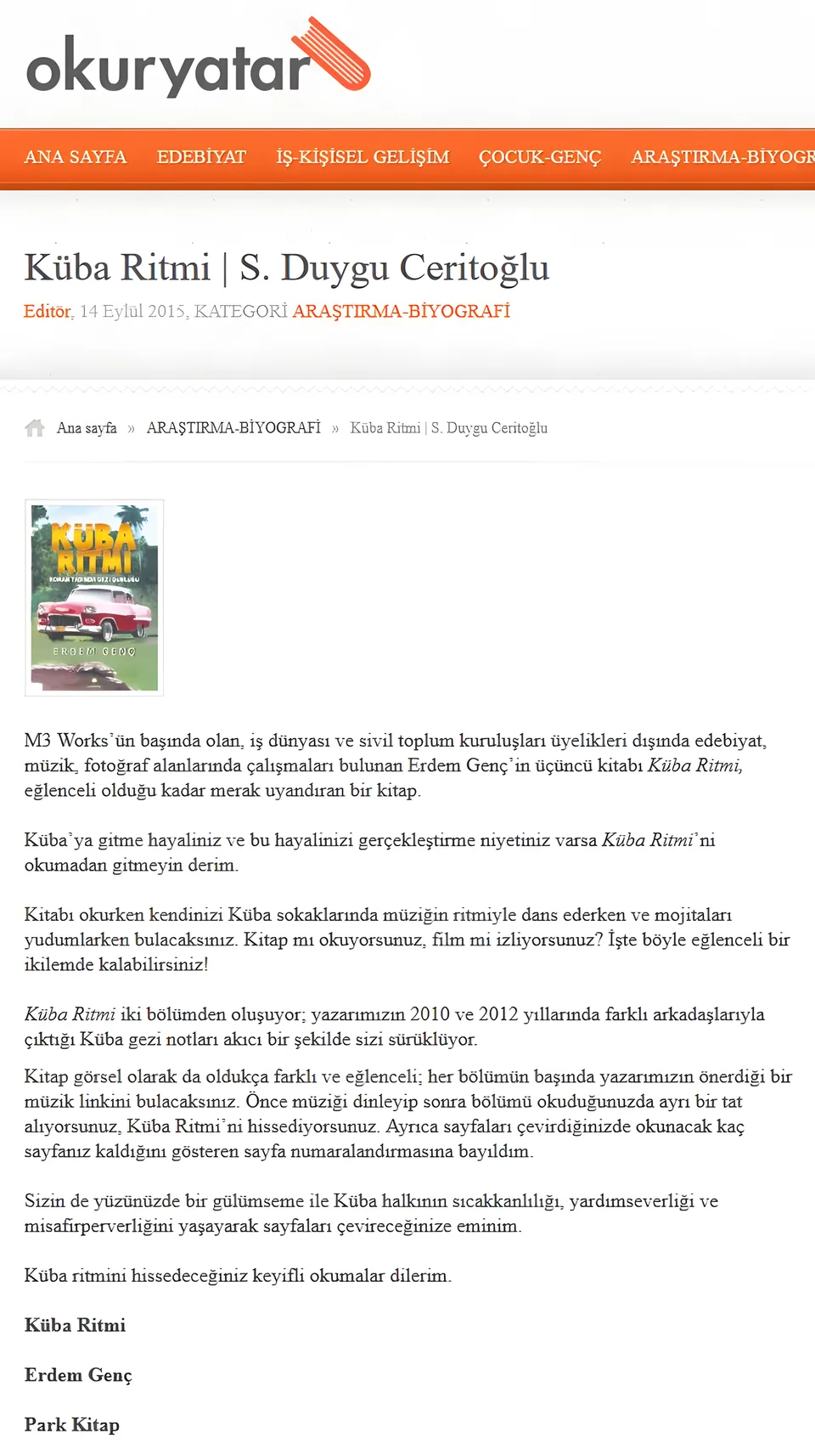 Okuryatar – Küba Ritmi