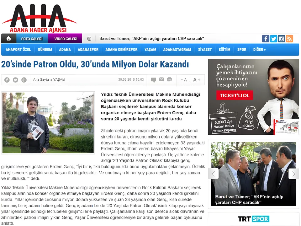 Adana Haber Ajansı – Erdem Genç