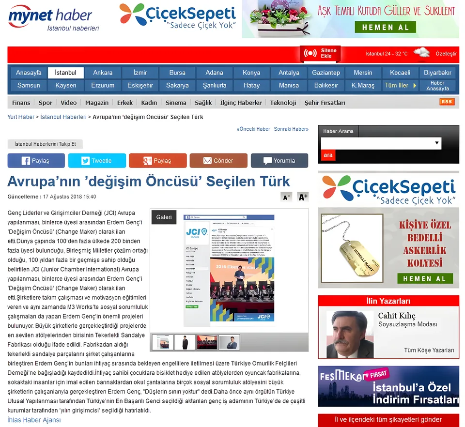 Mynet – Erdem Genç