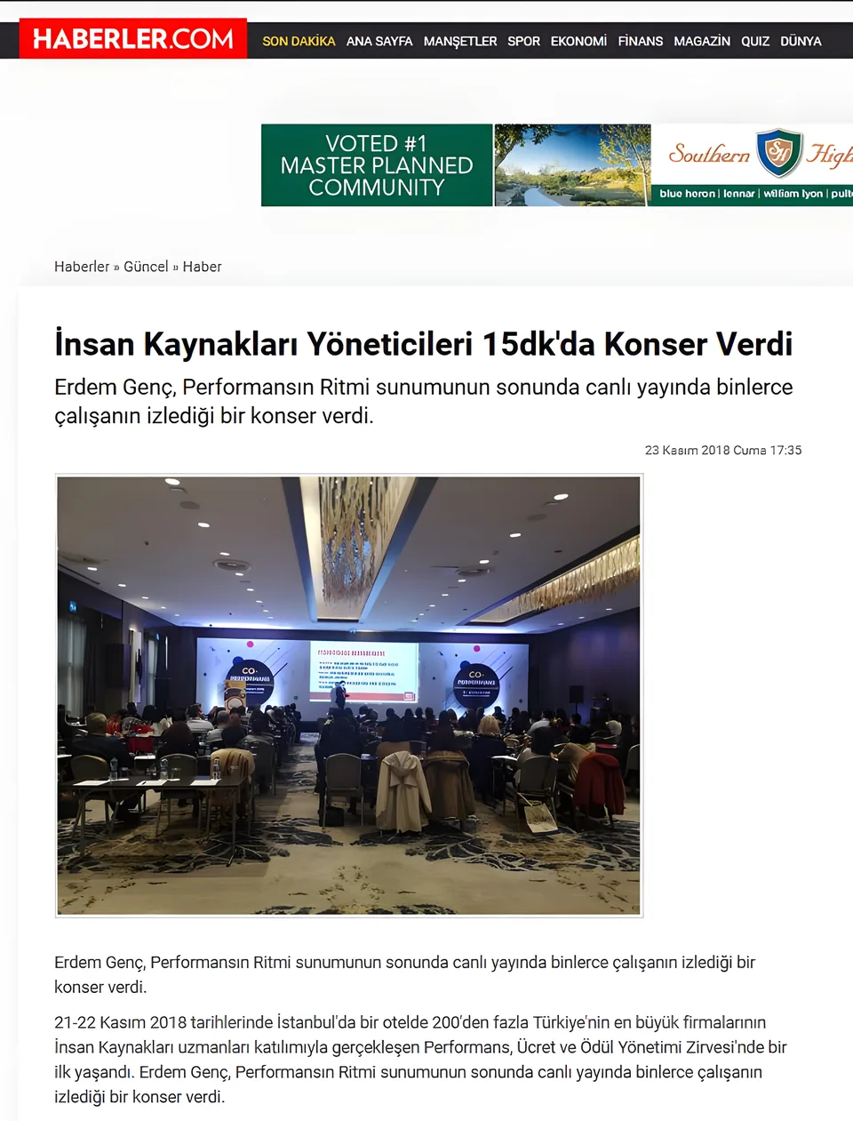Haberler – Erdem Genç
